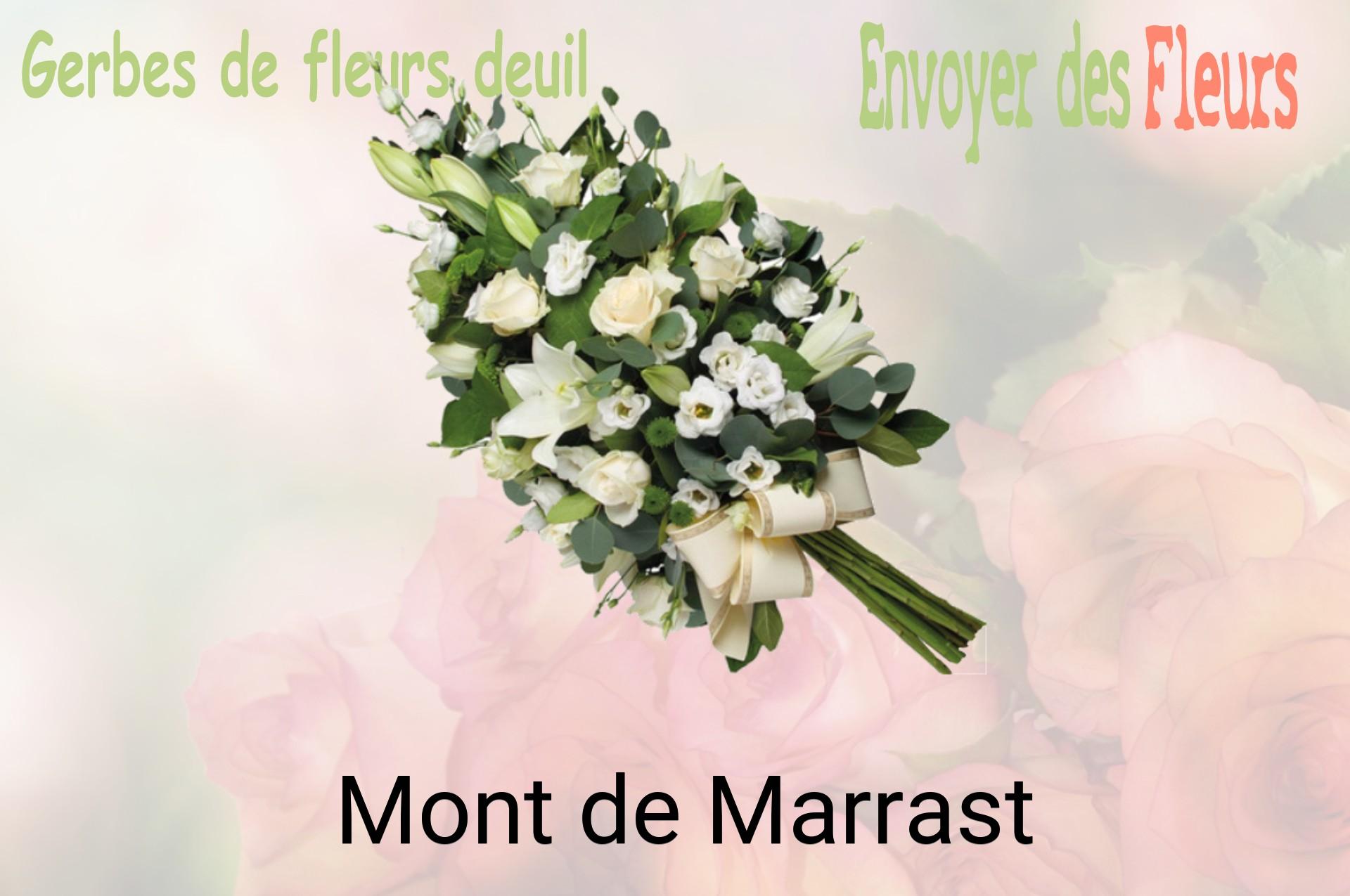 Gerbe de fleurs de deuil livrée à Mont-de-Marrast